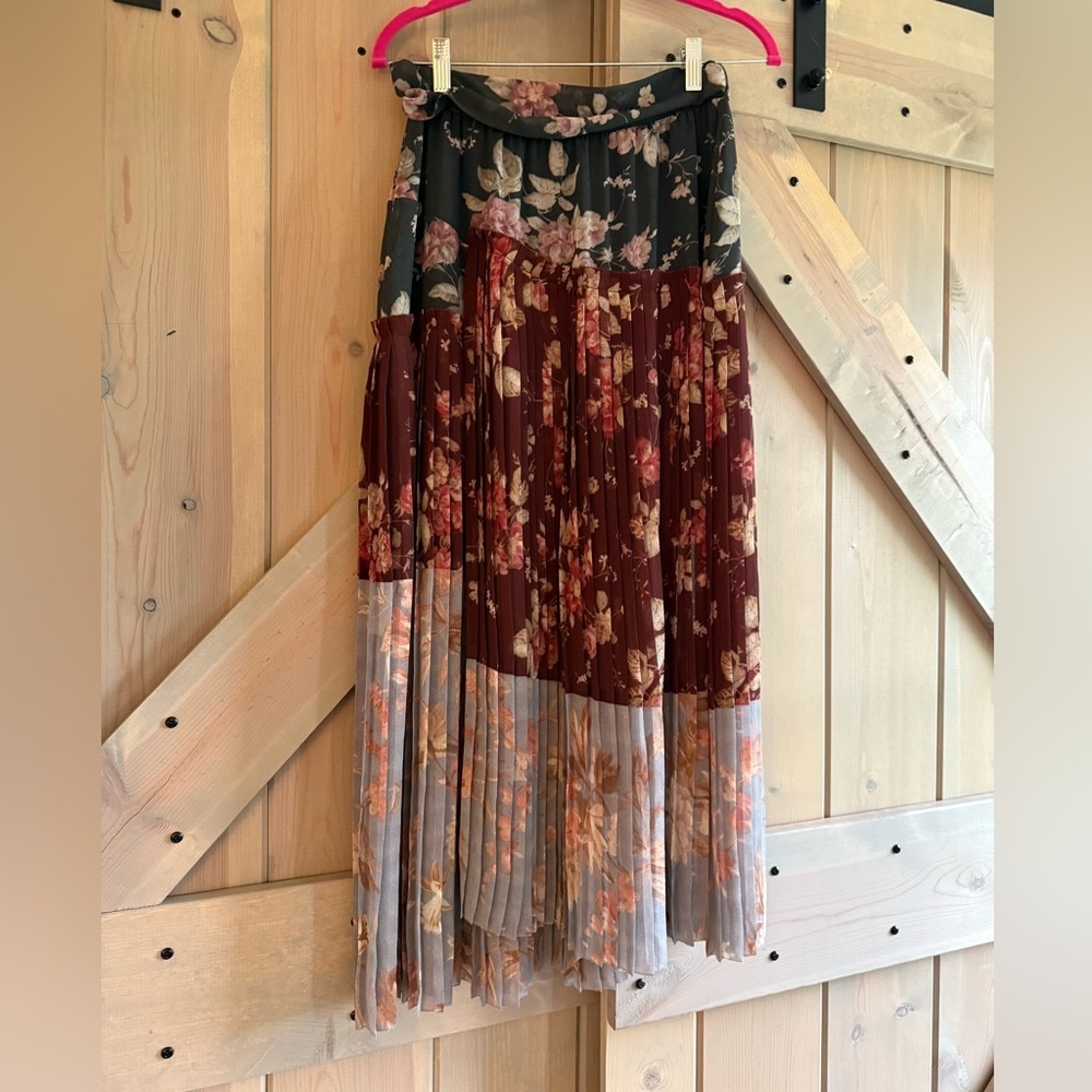 NWT Zimmermann Unbridled Pleated Midi Skirt - Picture 7 of 7